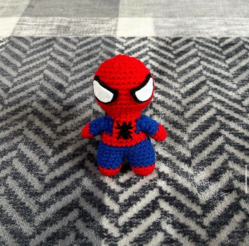 small spider man plush charm